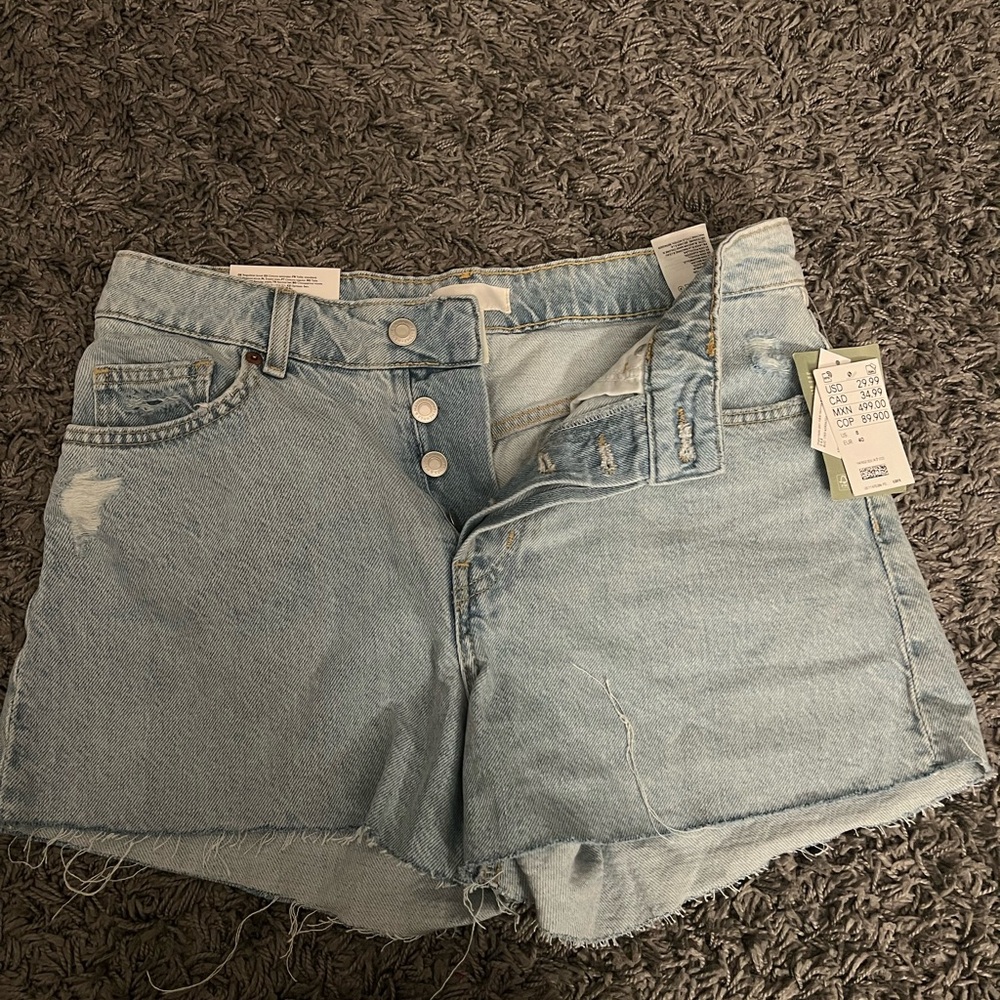 H&M Light Blue Denim Women Shorts